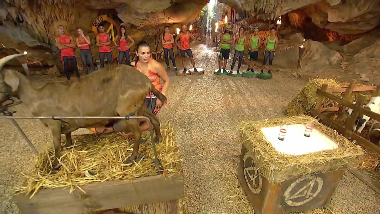 La prueba más reciente de Inframundo a la que se enfrentaron fue tener que ordeñar una cabra.