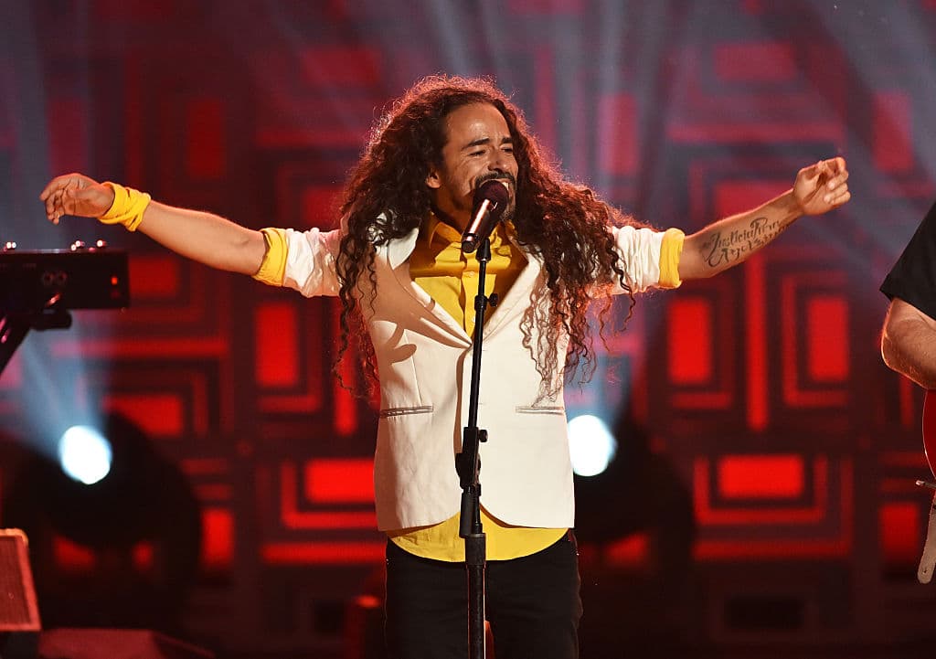 PASADENA, CA - OCTOBER 10: Musician Ruben Isaac Albarran Ortega of Cafe Tacvba performs onstage during the 2014 NCLR ALMA Awards at the Pasadena Civic Auditorium on October 10, 2014 in Pasadena, California. (Photo by Kevin Winter/Getty Images for NCLR)