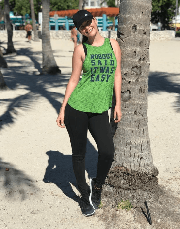 Confesando que hasta el momento realmente "no había tomado acción y tampoco he perdido todo el peso que gané con el embarazo".