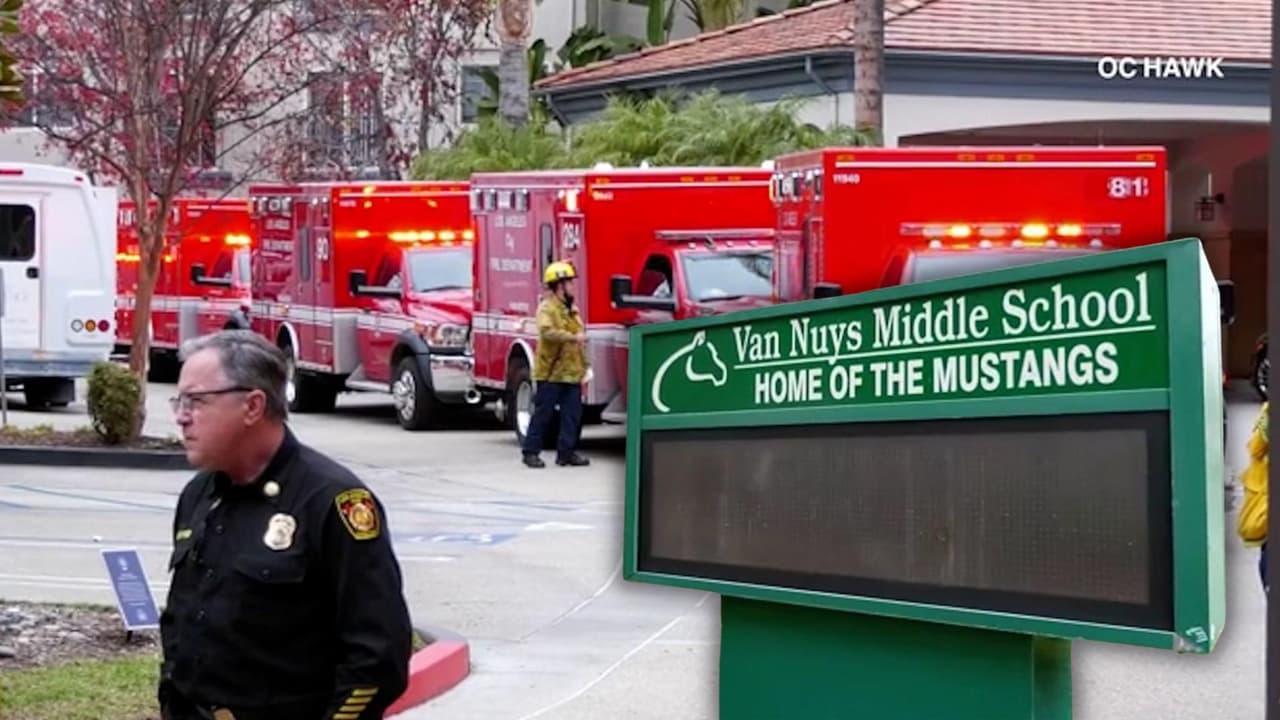 Suben a 10 los estudiantes atendido en la secundaria en Van Nuys, esto dicen las autoridades