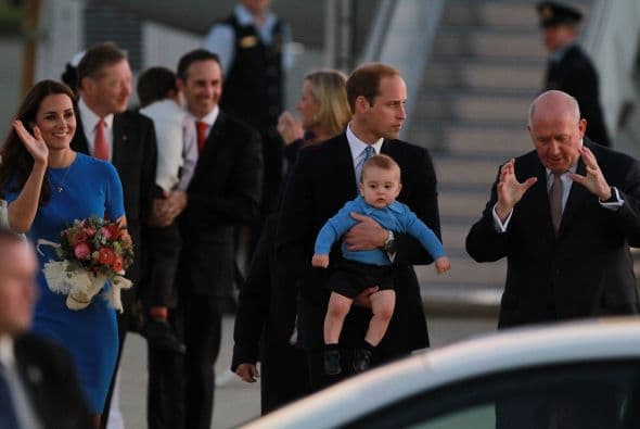La primer visita oficial al extranjero de los duques de Cambridge con el pequeño George, a Australia.