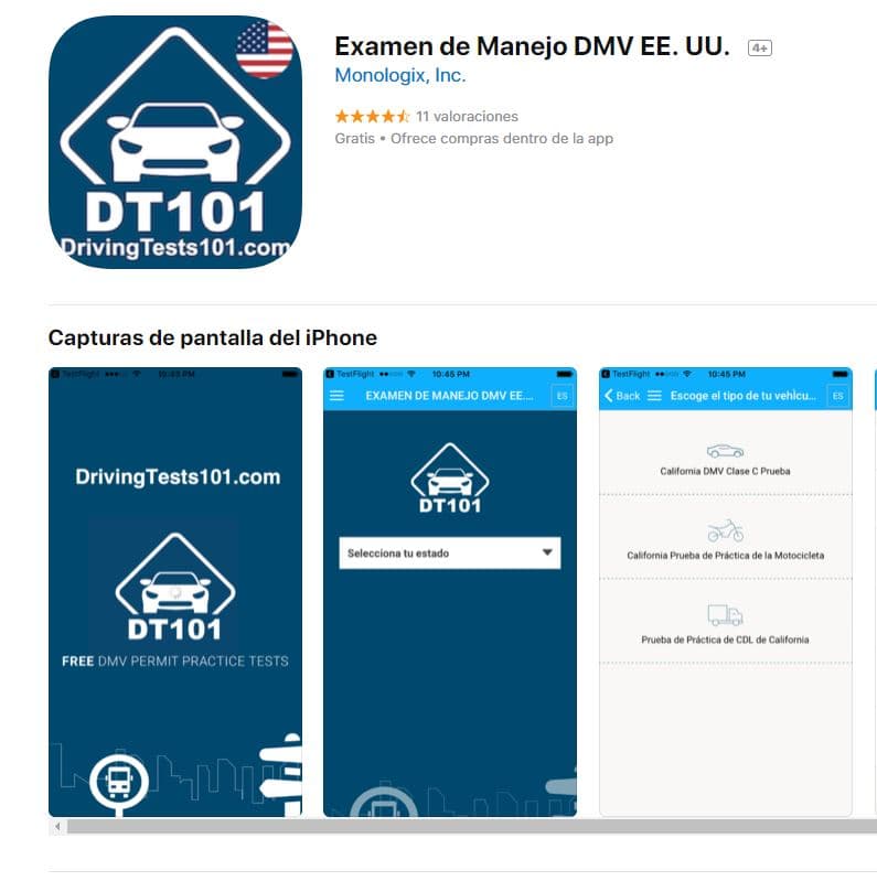 <b>Usa una App. </b>
<br>Actualmente el Departamento de Vehículos Motorizados de California tiene una aplicación llamada DMV Genius, la cual puedes descargar gratuitamente a tu celular. No es necesario tener conexión a internet para utilizarla y podrás practicar para el examen teórico.