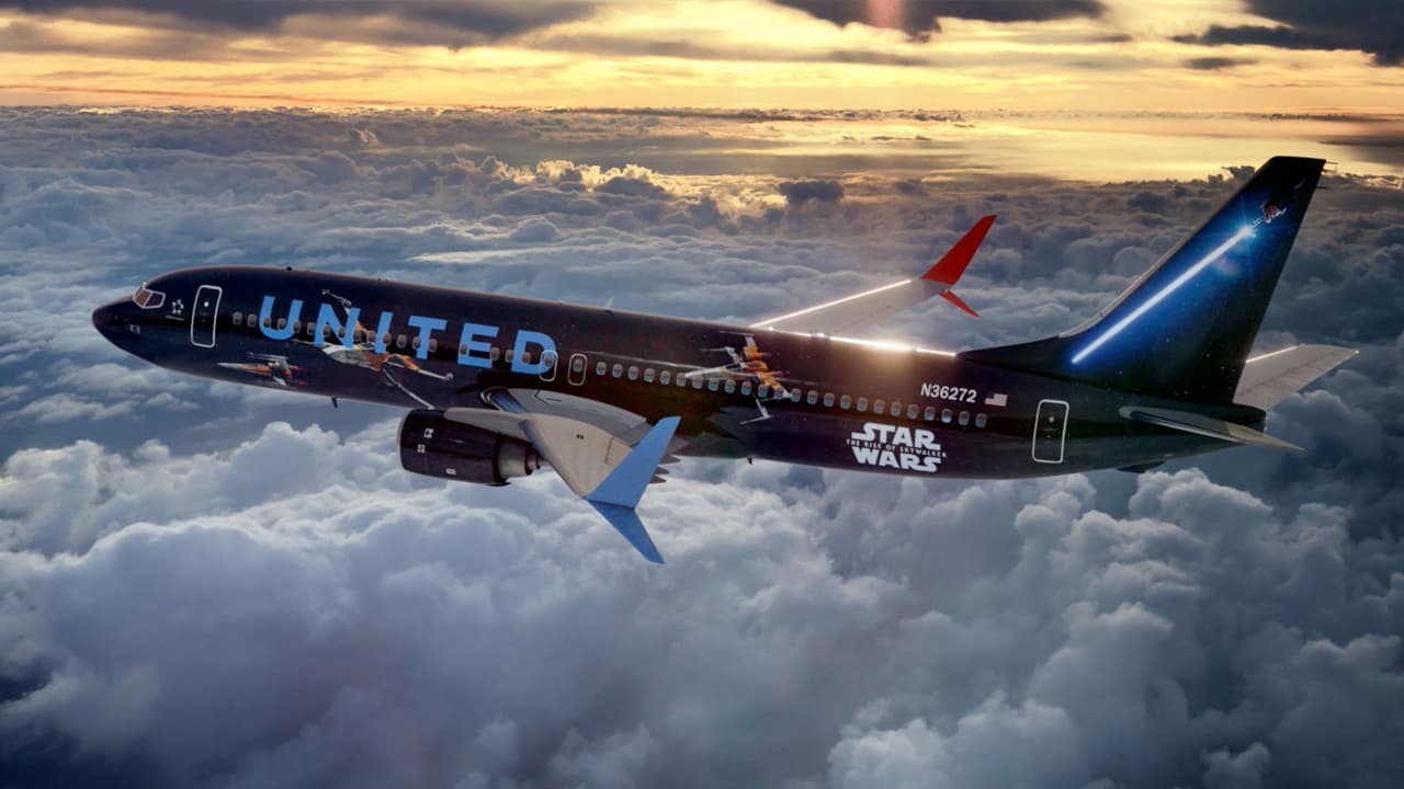 El avión temático de “Star Wars” volará por Estados Unidos, Canadá, América Central y el Caribe.