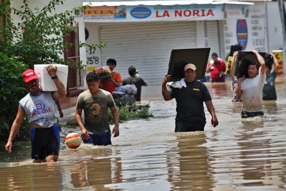 También por lo menos fueron afectadas 700 empresas. Faltaban por censar unas 2,500 del estado.