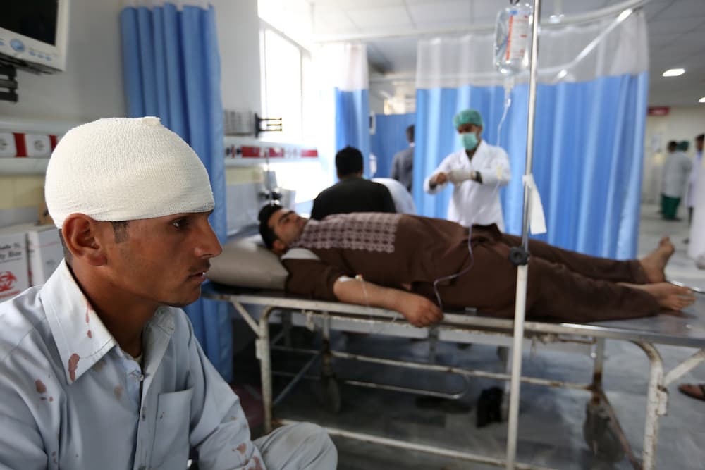 Heridos del ataque terrorista en Kabul