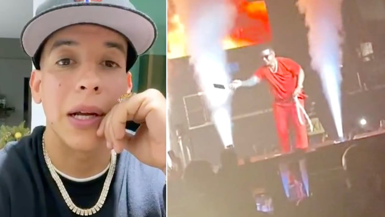 Le avientan teléfono a Daddy Yankee en pleno concierto, así fue su inesperada reacción