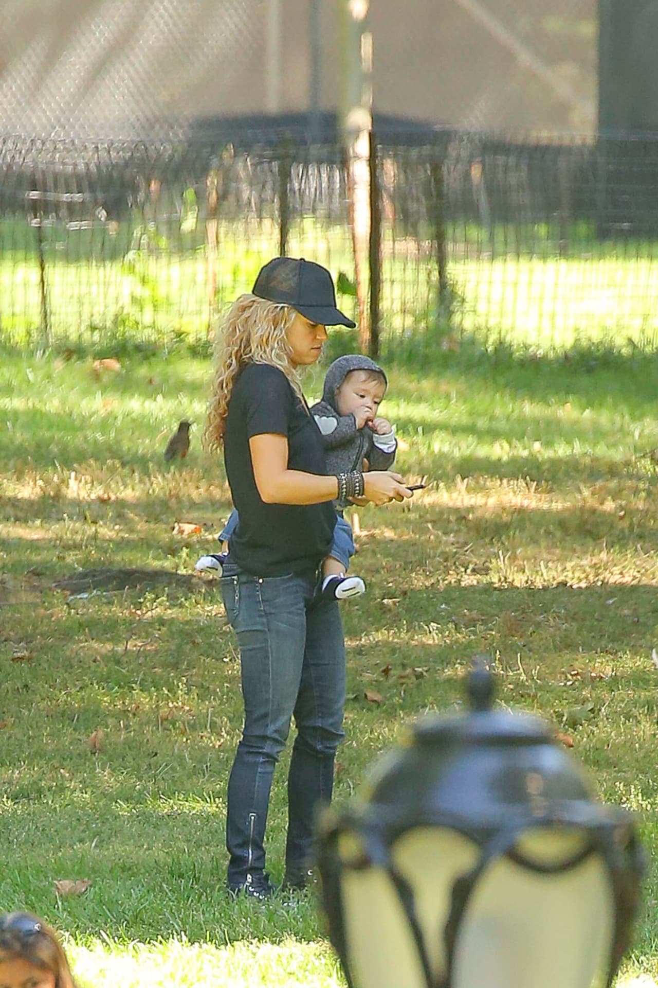 Shakira se veía de lo más relajada.