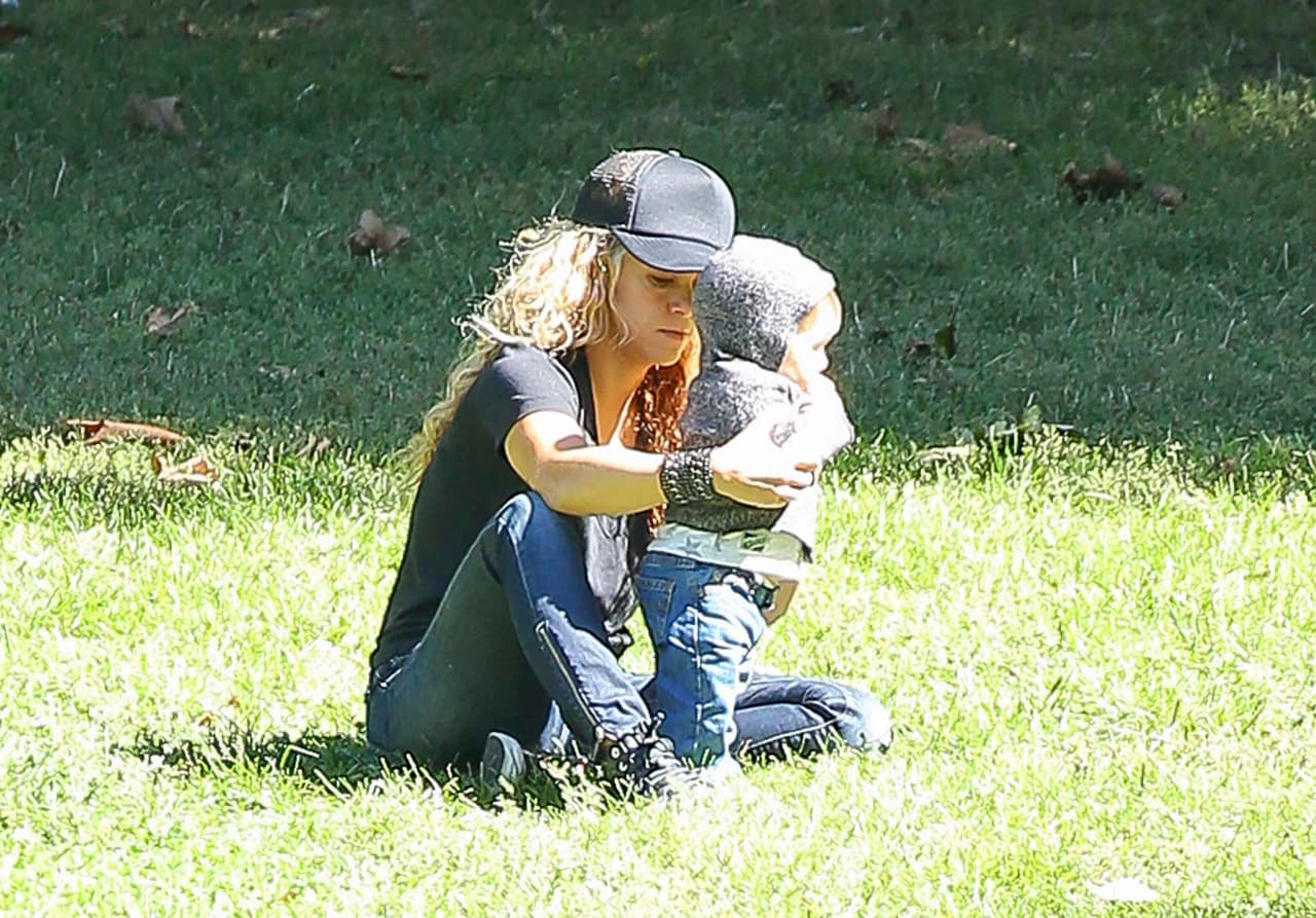 Pero decidió no enojarse y seguir disfrutando de su hijo.