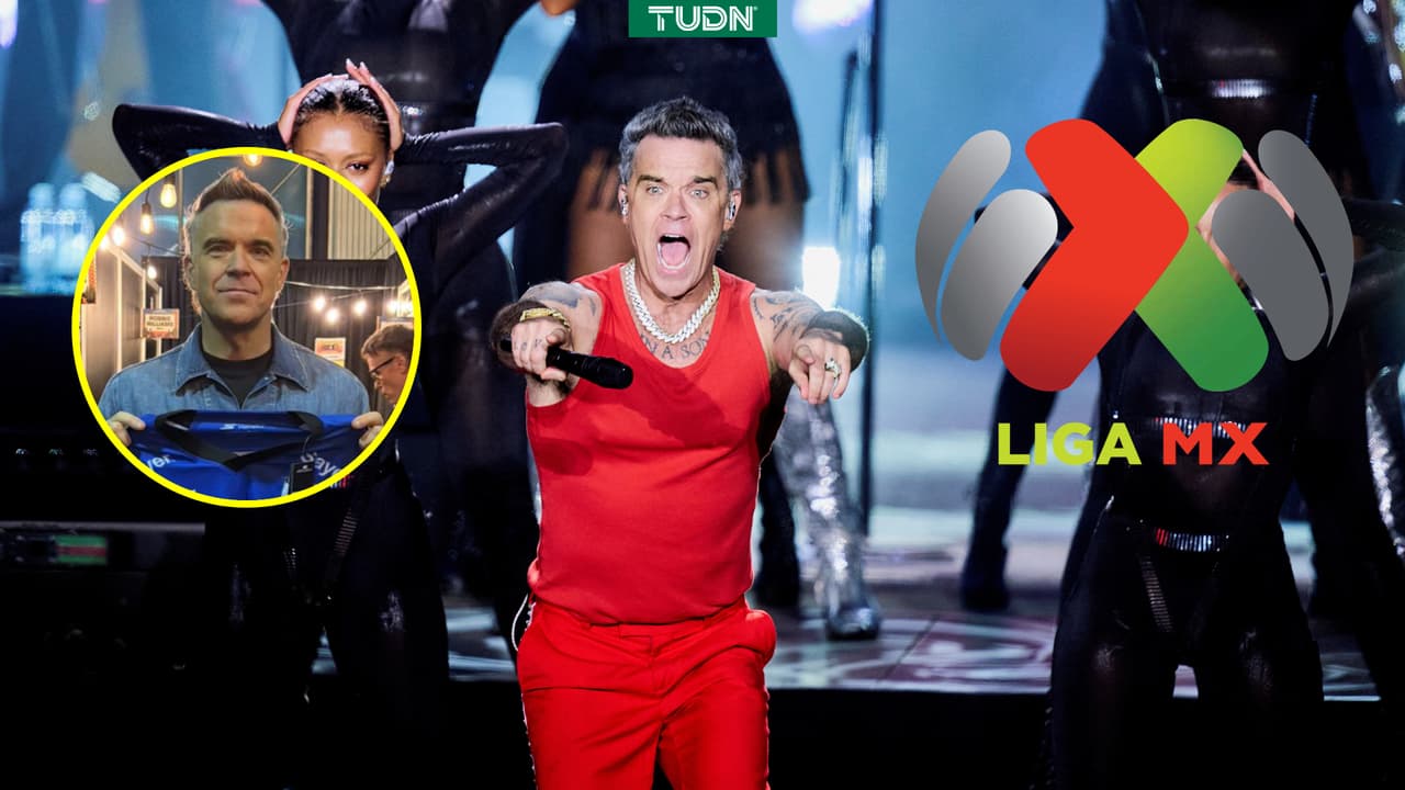 Robbie Williams posa con jersey de equipo de Liga MX y se hace viral