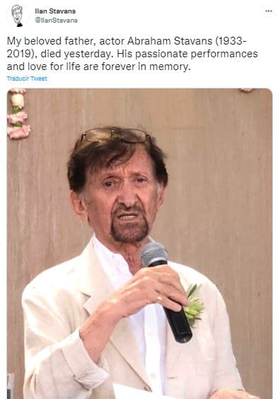 <b>Abraham Stavans </b>le dio vida al papá de ‘Nico’ en ‘Rebelde’. Falleció el 5 de marzo del 2019.