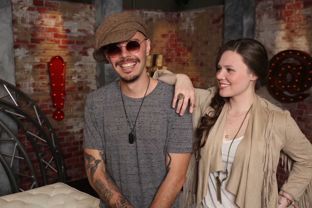 Antes de ensayar, los chicos de Jesse & Joy también gozaron con nosotros.