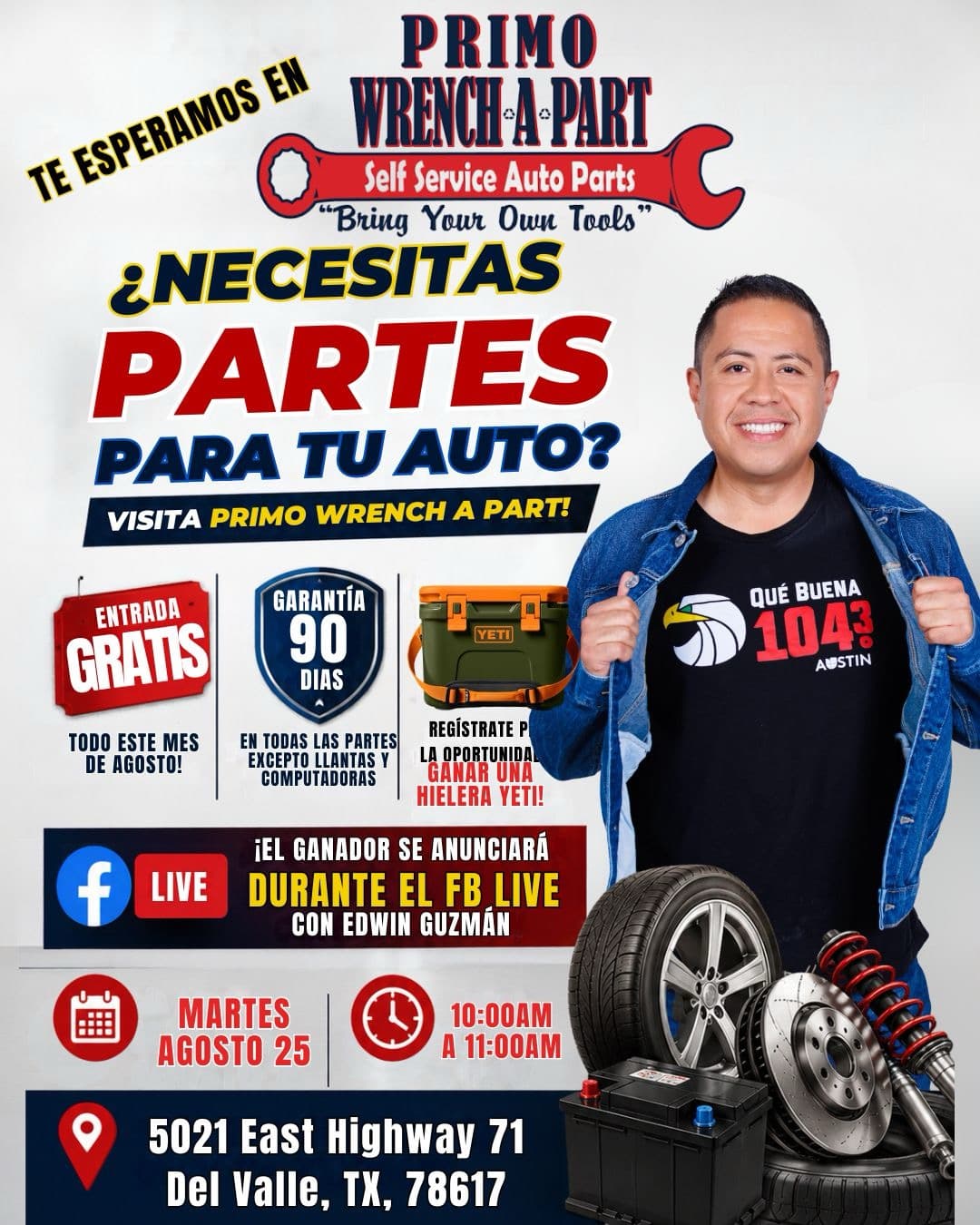 ¿Necesitas partes para tu auto? ¡Visita Primo Wrench A Part!