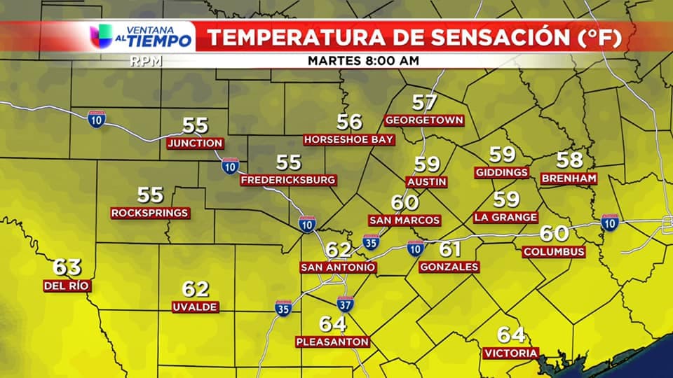 Siguen las temperaturas frescas para este martes