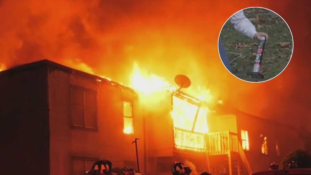 Fuegos artificiales, posible causa de incendio durante fiesta de Año Nuevo en Houston: 60 afectados