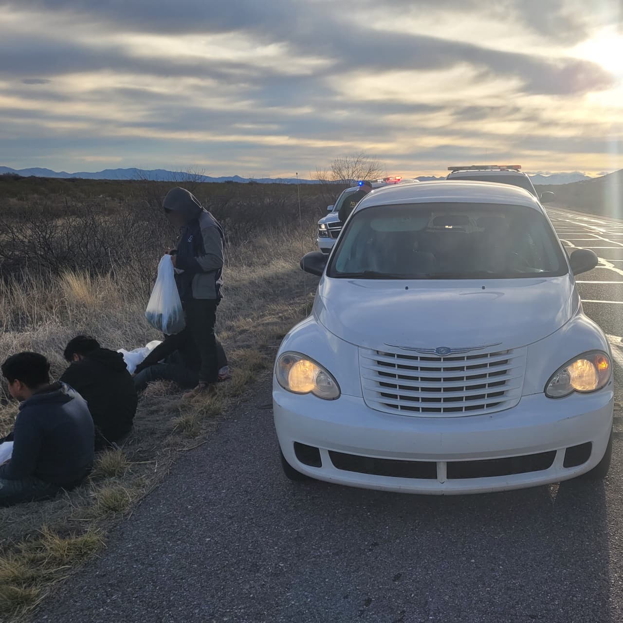 Otro incidente de migrantes en un vehículo ocurrió recientemente en la autopista 191.