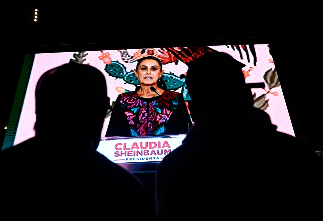 "Viva México", fueron algunas de las primeras palabras de Claudia Sheinbaum.