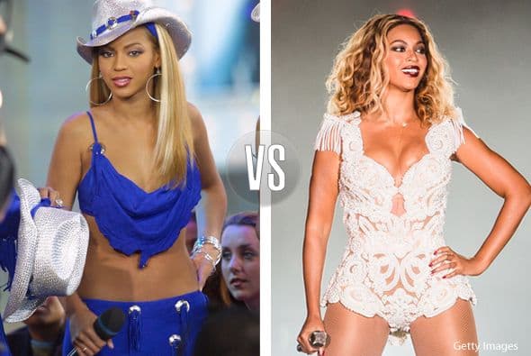 Cuando Beyoncé comenzó en Destiny's Child no tenía los encantos que luce ahora.