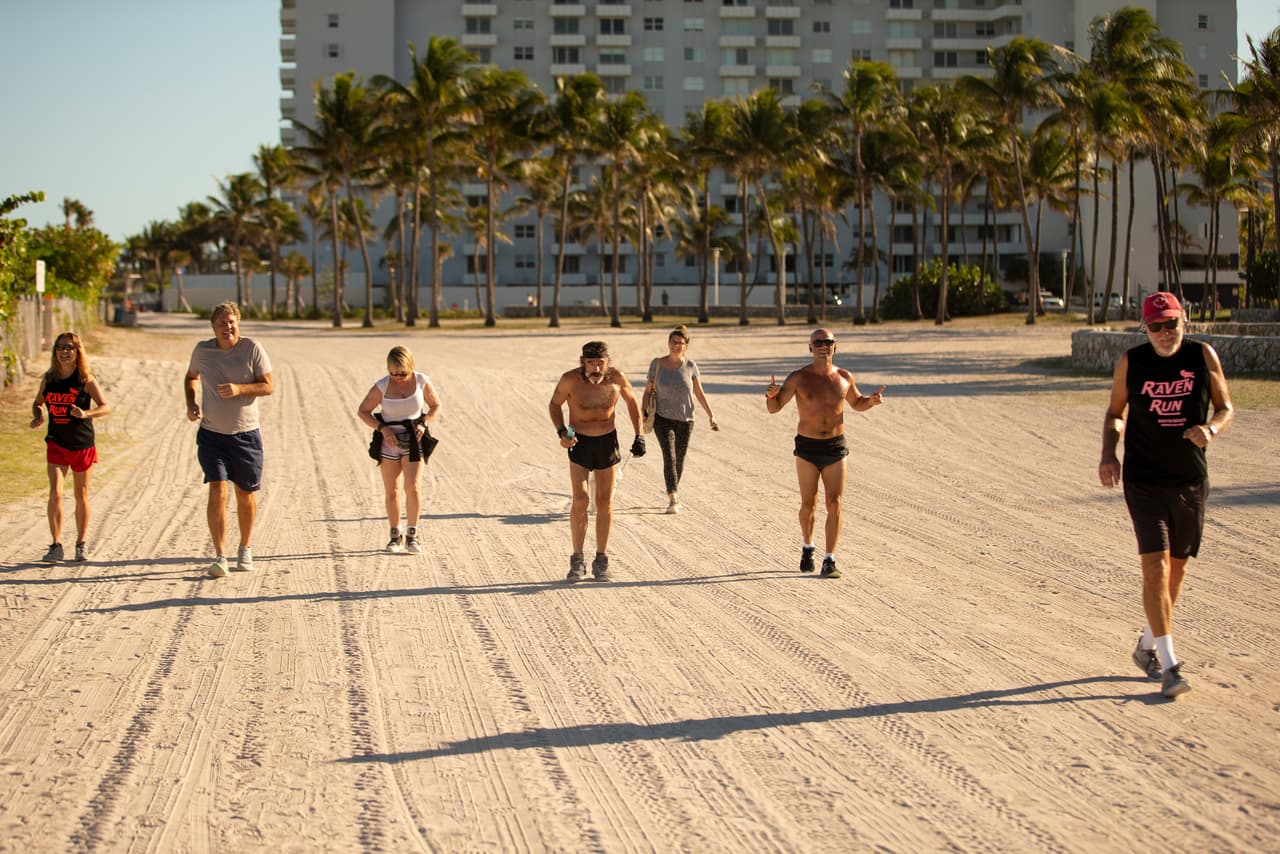 De acuerdo a la investigación, en Miami, más del 80% de los residentes hacen ejercicio una vez a la semana.