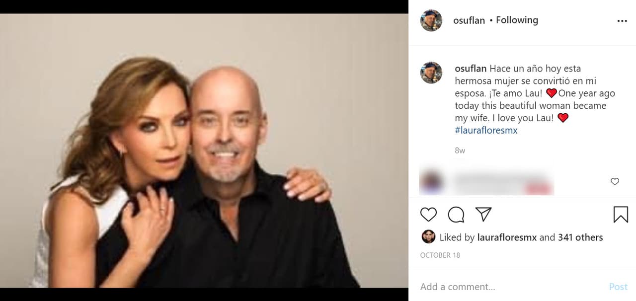 Así lo recordó su marido en Instagram el pasado 18 de octubre: "Hace un año hoy, 
<b><a href="https://www.instagram.com/p/CGgEY4sJg_0/" target="_blank">esta hermosa mujer se convirtió en mi esposa</a></b>. ¡Te amo 'Lau'!", escribió Flannery. 
<br>