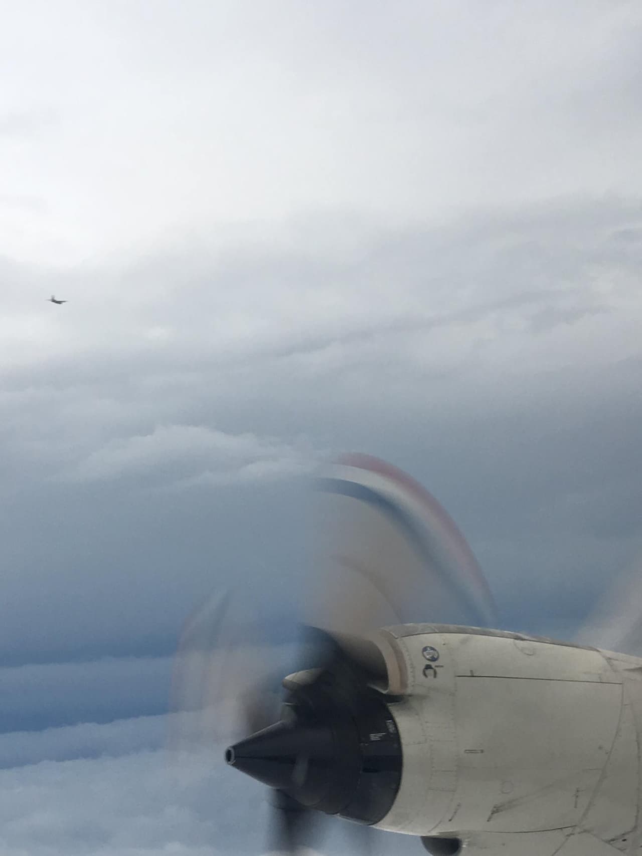 La tripulación del cazahuracanes #NOAA43 sobre en el ojo del huracán Matthew este miércoles.