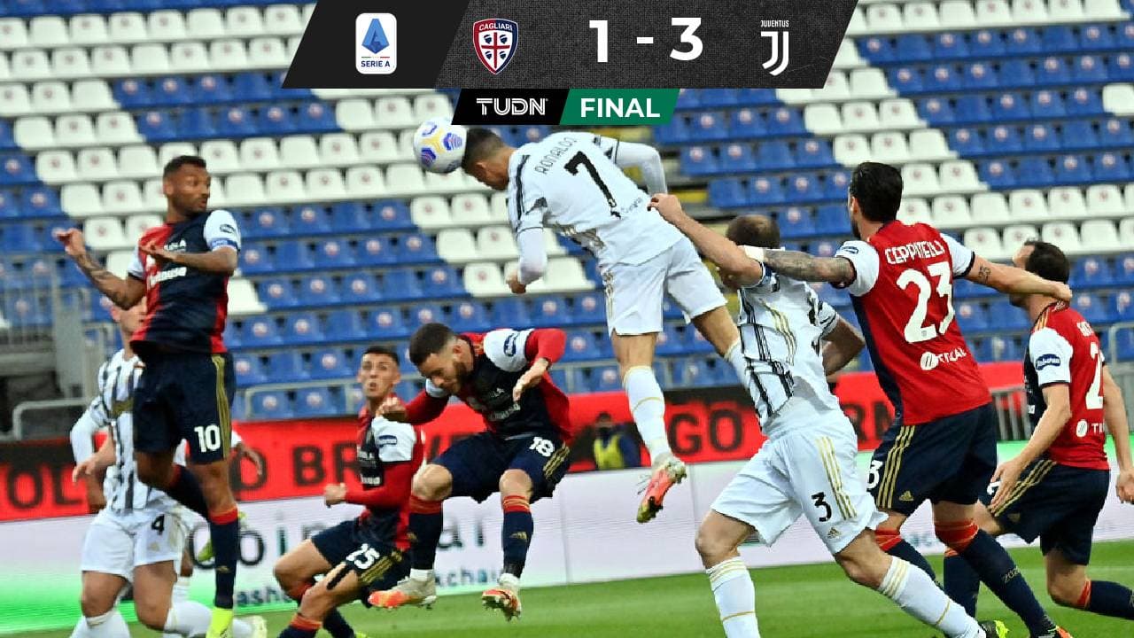 La Juventus venció al Cagliari con un triplete de Cristiano Ronaldo