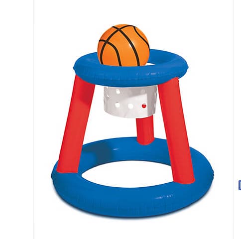 Aro de básquet que flota para la piscina- 10 dólares en Partycity.com