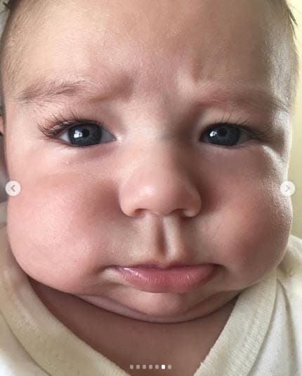 Recordó las más divertidas muecas de Diego cuando era un pequeño bebé.