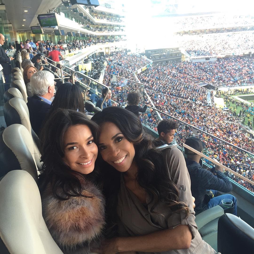 La gran amiga de Beyoncé, Michelle Williams desde la tribuna.