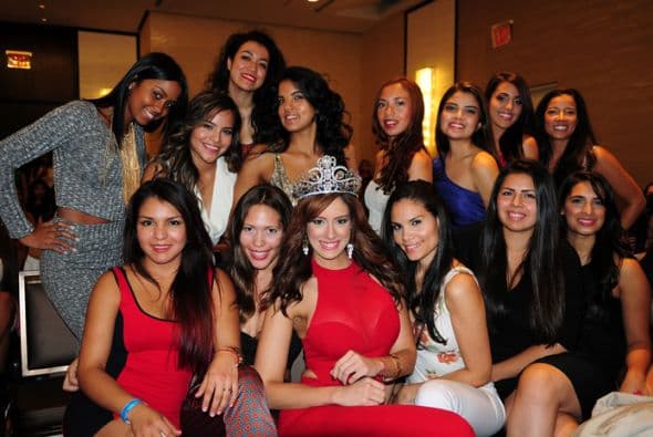 Aleyda Ortiz compartió con las chicas que audicionaron en Nueva York para Nuestra Belleza Latina 2015. ¡Y hasta consejo le dio a las chicas!