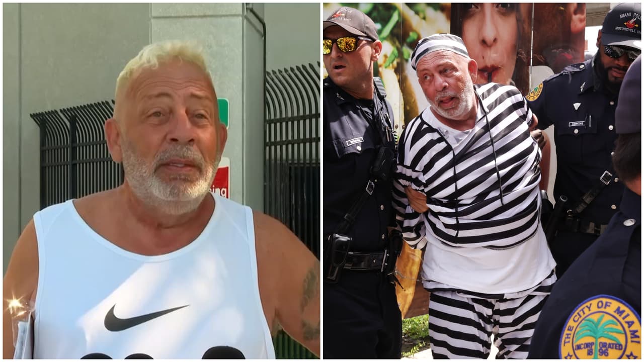 "Para dejarle saber que hoy es tu día": Manifestante explica por qué se lanzó a la caravana de Trump en Miami 