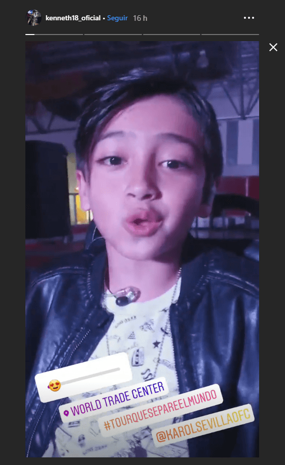 "Gracias Karol Sevilla por esta invitación, daré todo de mí en el escenario, te amo. Listo para una nueva aventura", escribió el cantante.