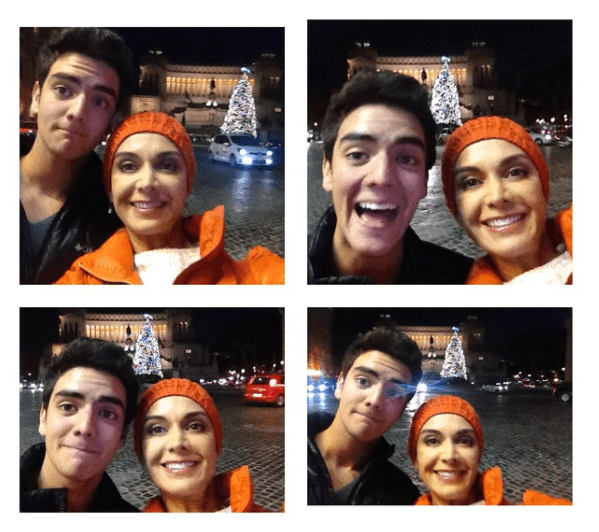 Uno de los pasatiempos que más disfruta Simón es viajar junto su bella madre.