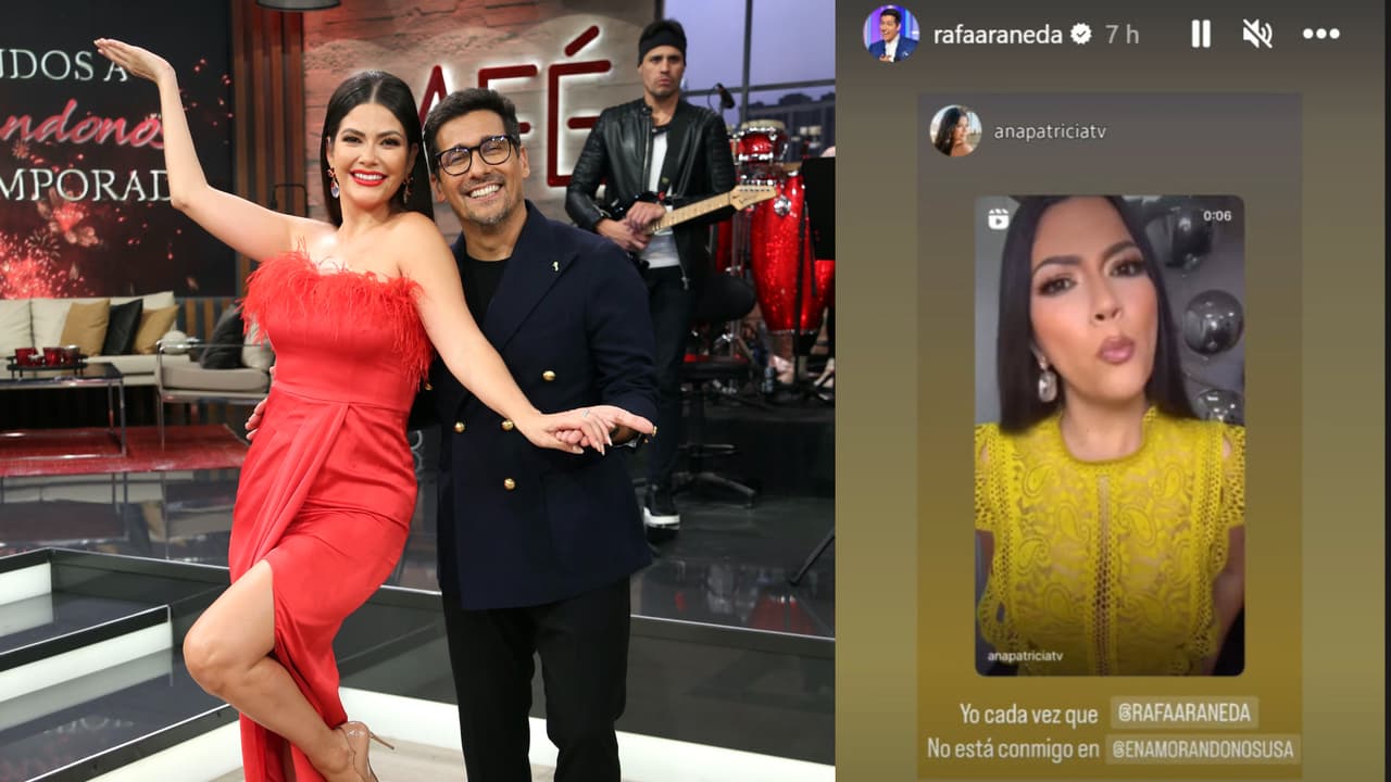 Rafael Araneda compartió cómo se siente Ana Patricia Gámez ante su ausencia en Enamorándonos.