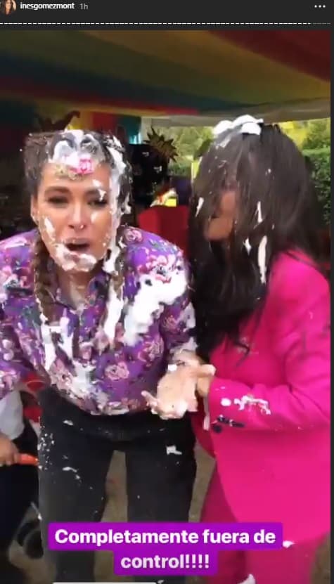 En su cuenta de Instagram, Inés reconoció que estaba "fuera de control", parece que olvidó que hace apenas unos días entró al quirófano por culpa de su vesícula, y que estaba convalenciente. Aparentemente Inés estaba muy emocionada con la fiesta de su hijo.