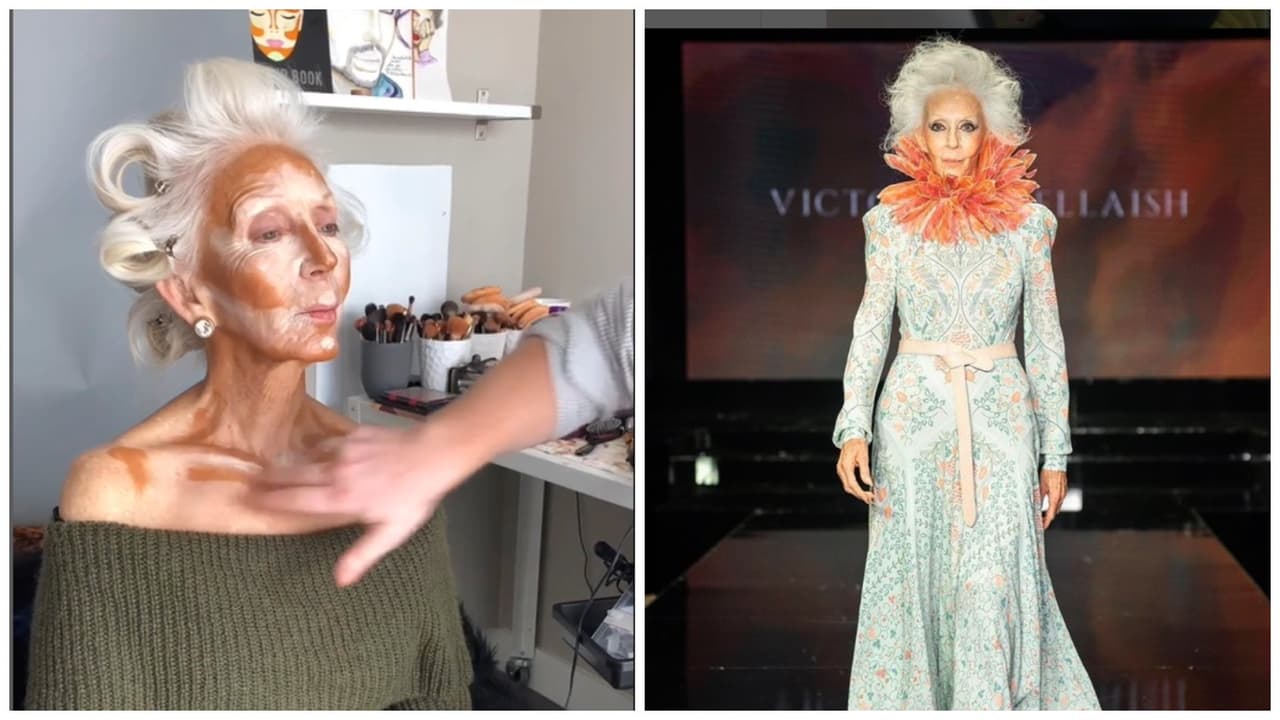 Mujer rompe estereotipos y se vuelve modelo a sus 74 años: conquista Internet con su estilo