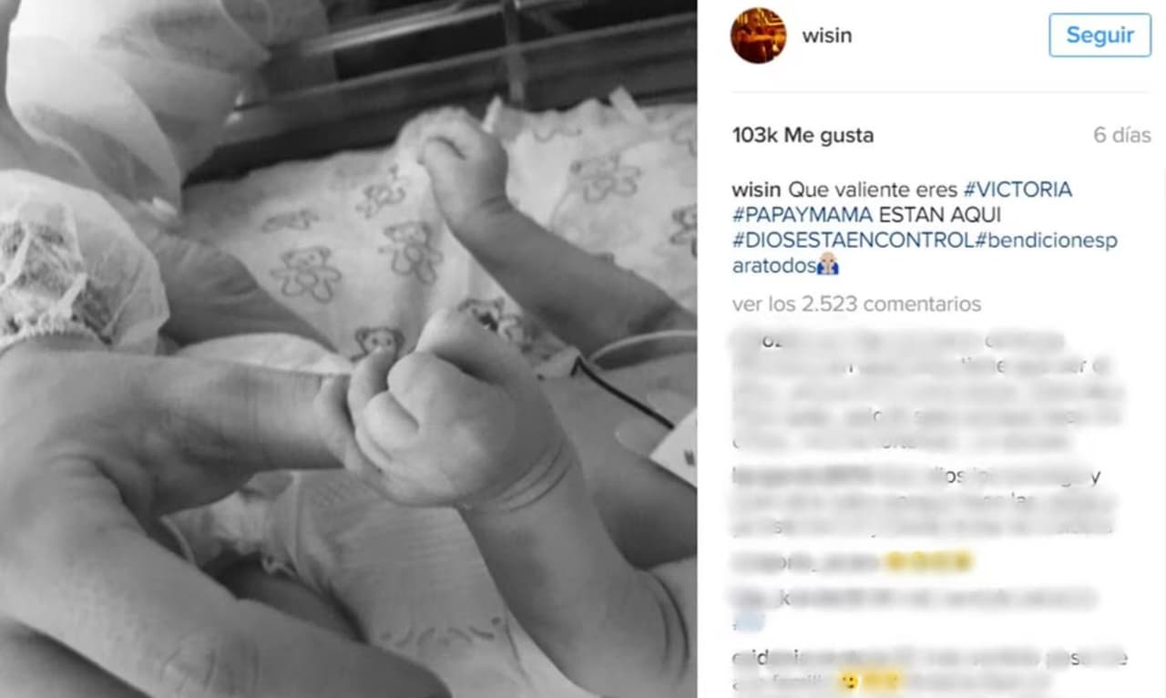 Victoria, la hja de Wisin que murió