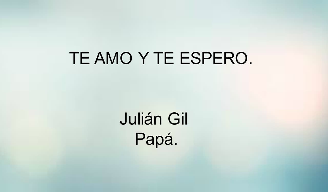 Tras los anteriores sucesos, el actor decidió escribir estas emotivas palabras al pequeño de un año y tres meses.
<br>