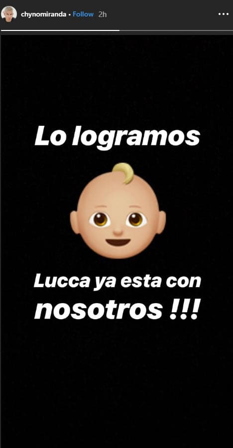 A través de una publicación en sus historias de Instagram, dio a conocer la noticia, aunque no dio detalles del parto.
<br>