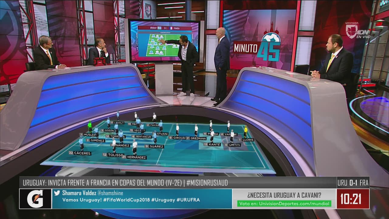 Matosas dio las claves para que Uruguay remonte el 0-1 ante Francia en la segunda mitad