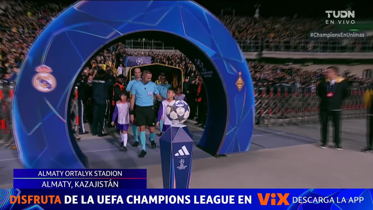 ¡Se entona el himno de la UEFA Champions League en Almaty!