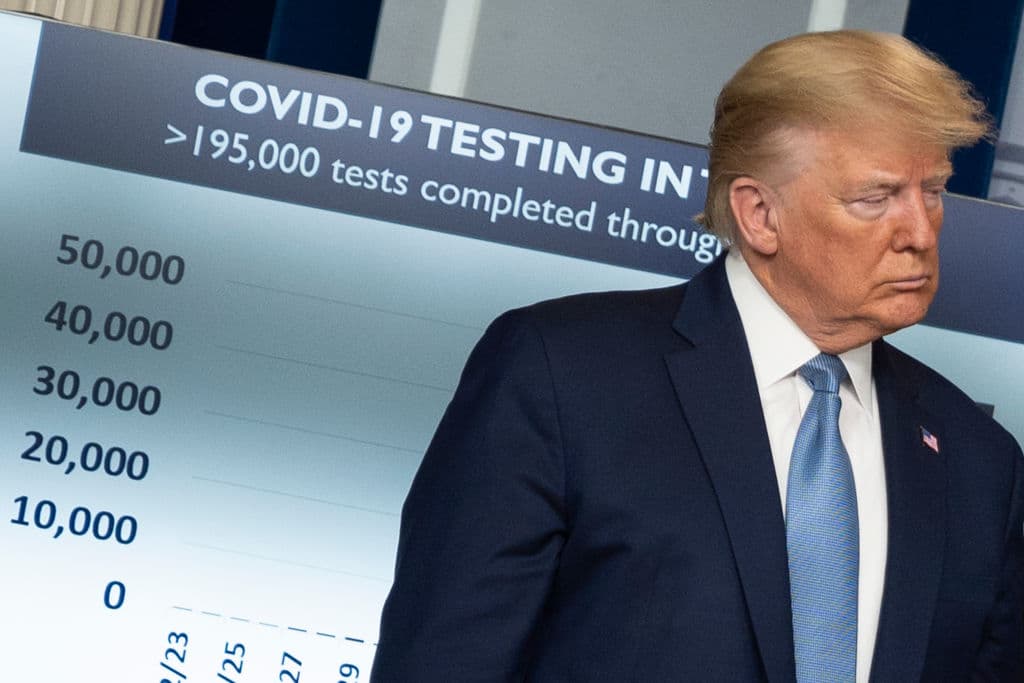 Campaña de Trump quiere bloquear legalmente anuncios criticando la respuesta presidencial al covid-19