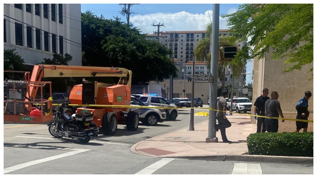 Hombre muere al caer de un edificio de Coral Gables mientras limpia las ventanas