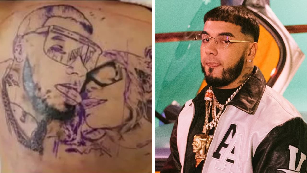 Anuel llora al taparse el tatuaje de Karol G (su nueva novia lo grabó todo)