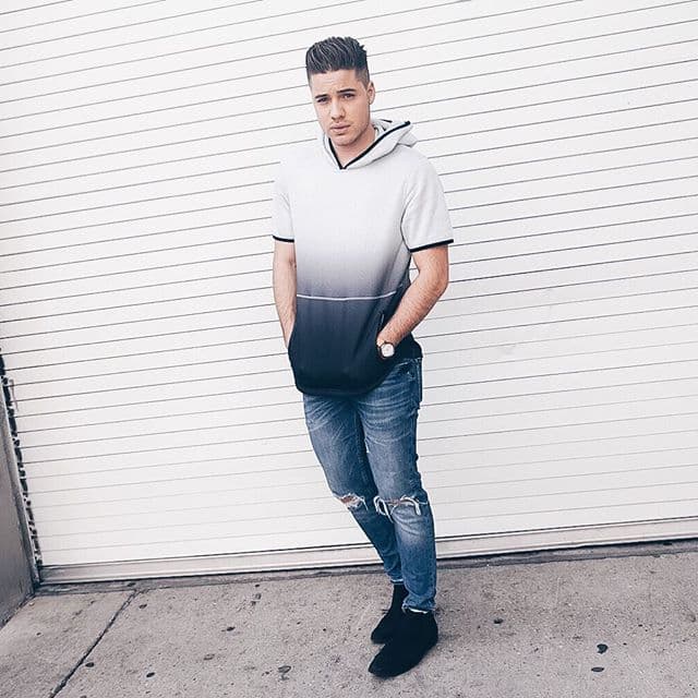 Si el día se pone un poco soleado, no hay nada mejor que usar una sudadera de manga corta.