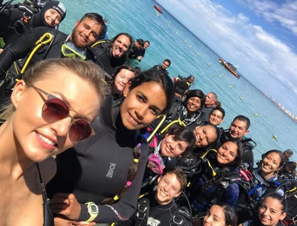 Pero Oaxaca no fue el único lugar que visitó en las últimas semanas, también estuvo en La Paz, Baja California Sur.