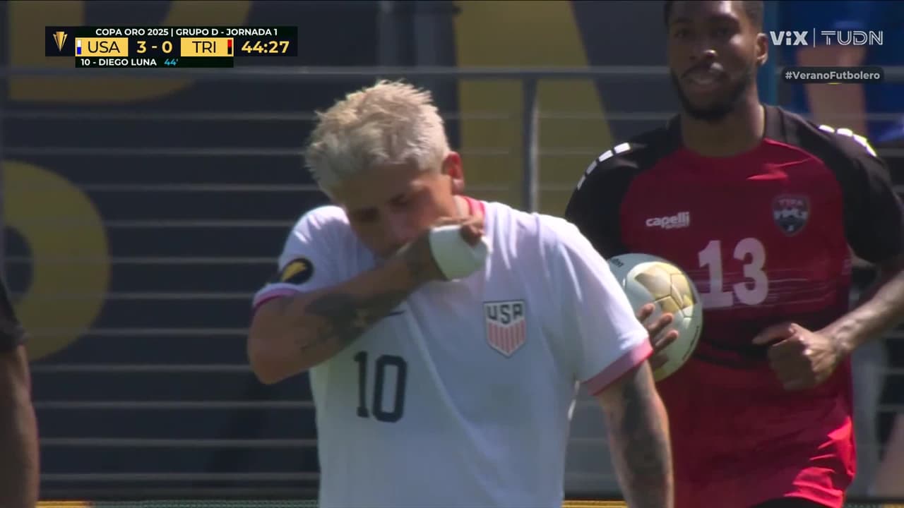 ¡Ya es goleada! Diego Luna marca el tercero para Estados Unidos