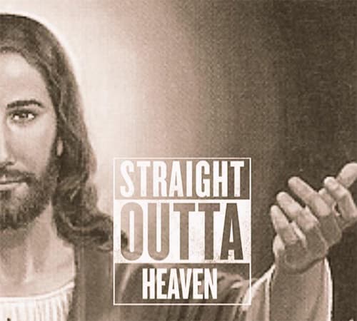 Y directo desde el cielo, los usuarios incluyeron un meme con la imagen de Jesucristo.