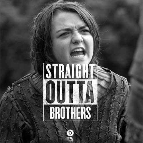 Los fans de la serie 'Game of Thrones' conocen muy bien que la pequeña Arya Stark se quedó sin hermanos.