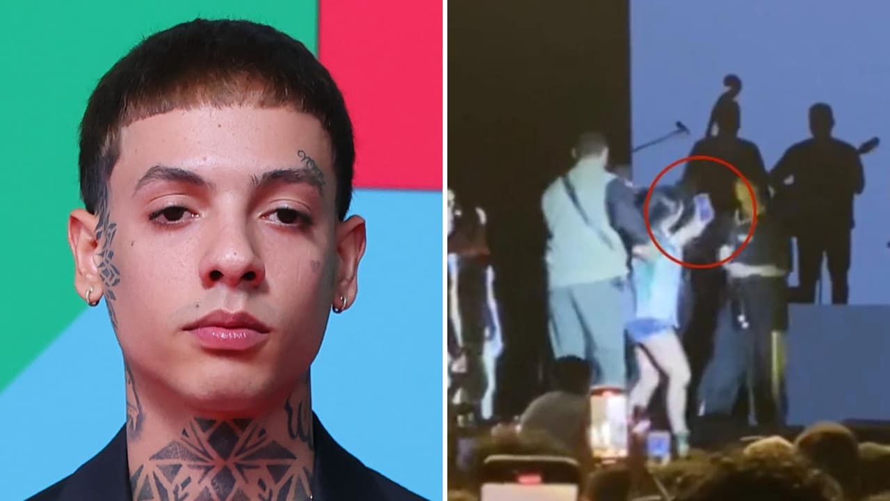 Al estilo Bad Bunny, Natanael Cano avienta el celular de una fanática que quería una fotografía
