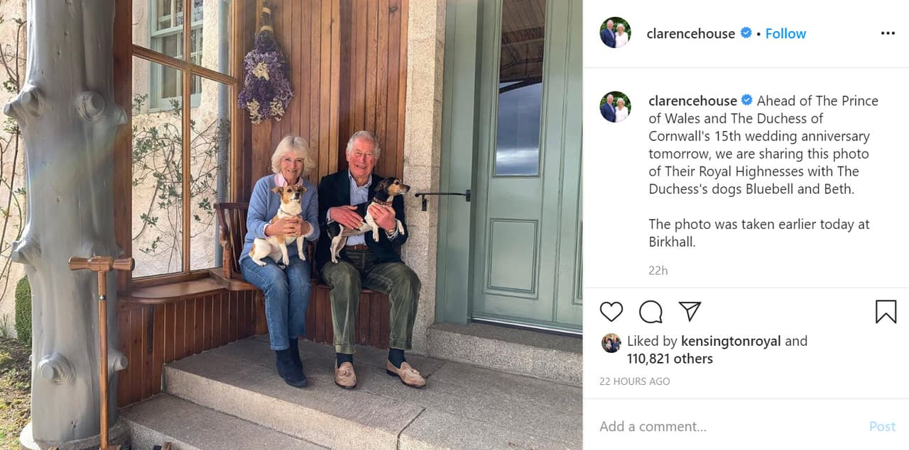 Con
<b><a href="https://www.instagram.com/p/B-u_JOXgPoA/" target="_blank">esta foto </a></b>en su cuenta de Instagram, en la que se les ve en su residencia de Birkhall, en Escocia, el matrimonio celebró su aniversario. Allí permanecen aislados luego de que el heredero a la corona
<b><a href="https://www.univision.com/famosos/pink-y-la-actriz-mexicana-cecilia-romo-los-nuevos-casos-de-famosos-contagiados-por-coronavirus-fotos" target="_blank">contrajo coronavirus</a></b>.
<br>